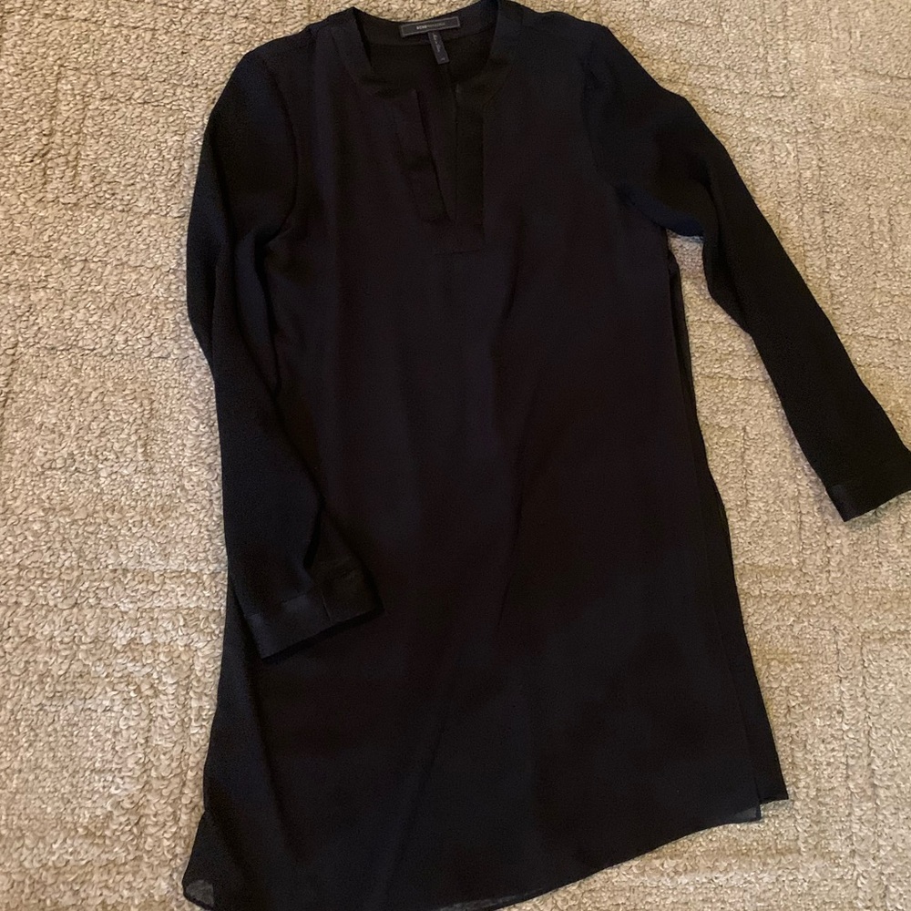 BCBG black Silk tunic dress